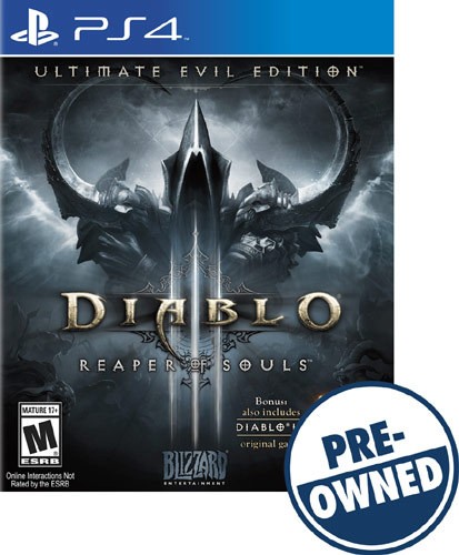  Diablo III: Reaper of Souls - Ultimate Evil Edition - PRE-OWNED - PlayStation 4