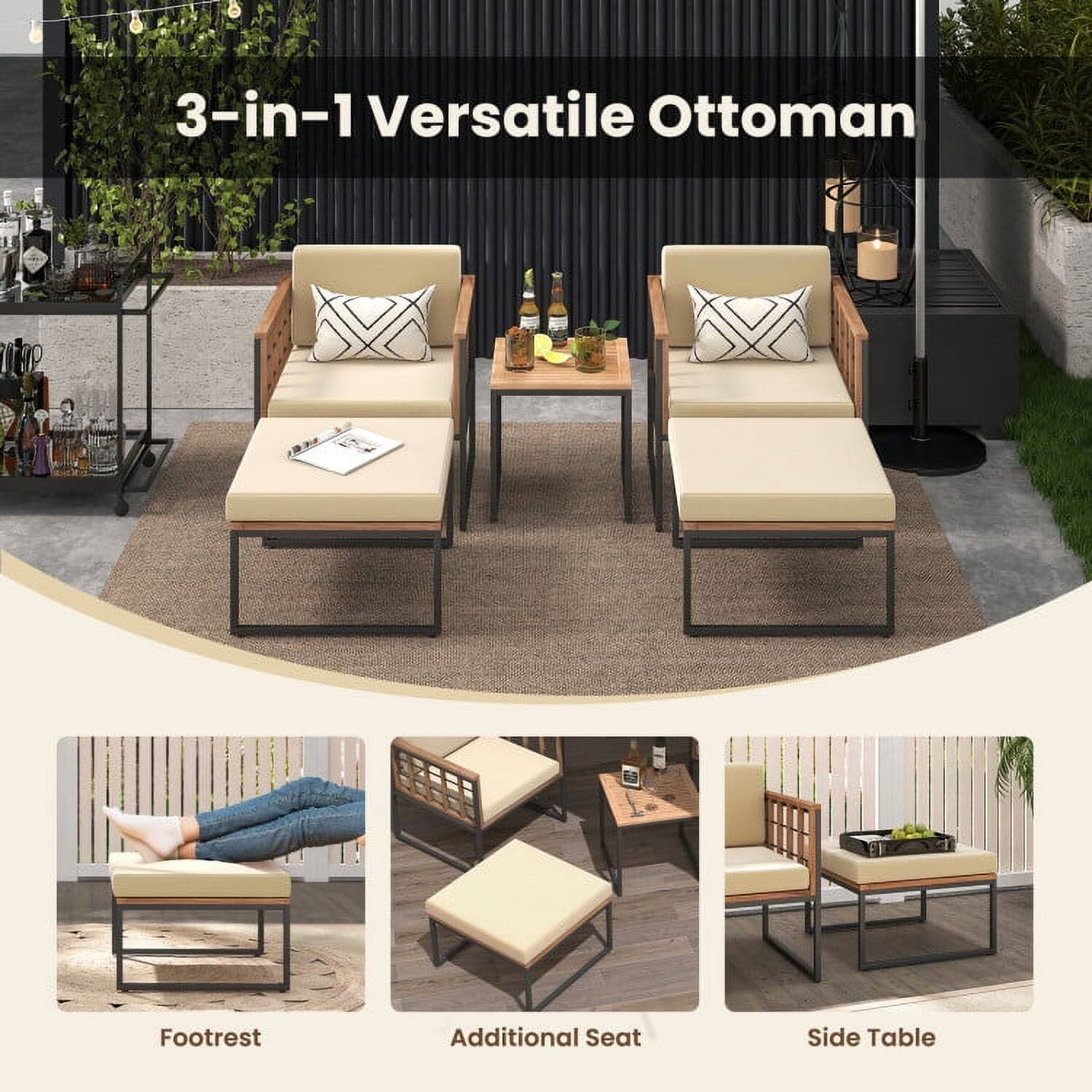 3-in-1 Versatile Ottoman

- Footrest
- Additional Seat
- Side Table