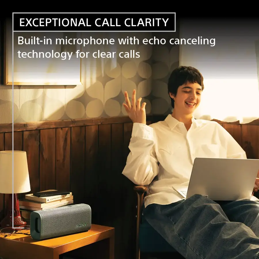 Exceptional call clarity is provided by the built-in microphone with echo canceling technology for clear calls. This feature is available from Sony.
