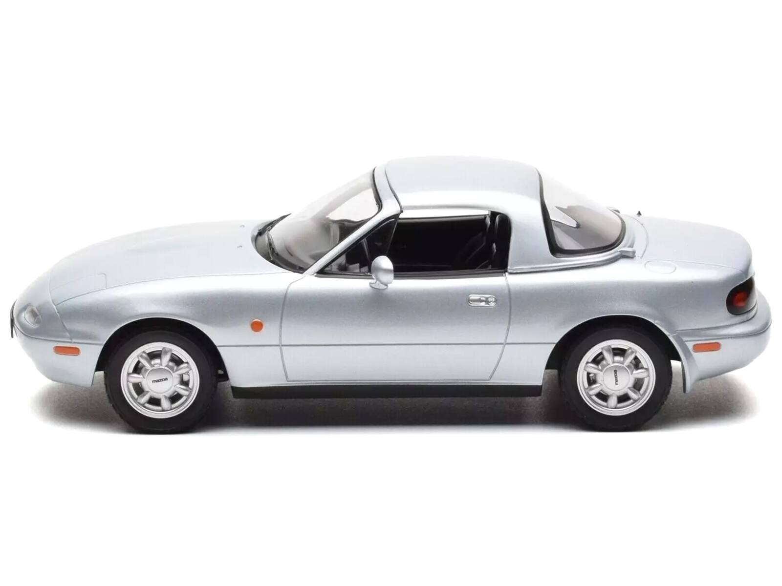 Back. Norev - 1991 Mazda MX-5 Convertible Silver Metallic 1/18 Diecast Model Car by Norev - Silver Metallic.