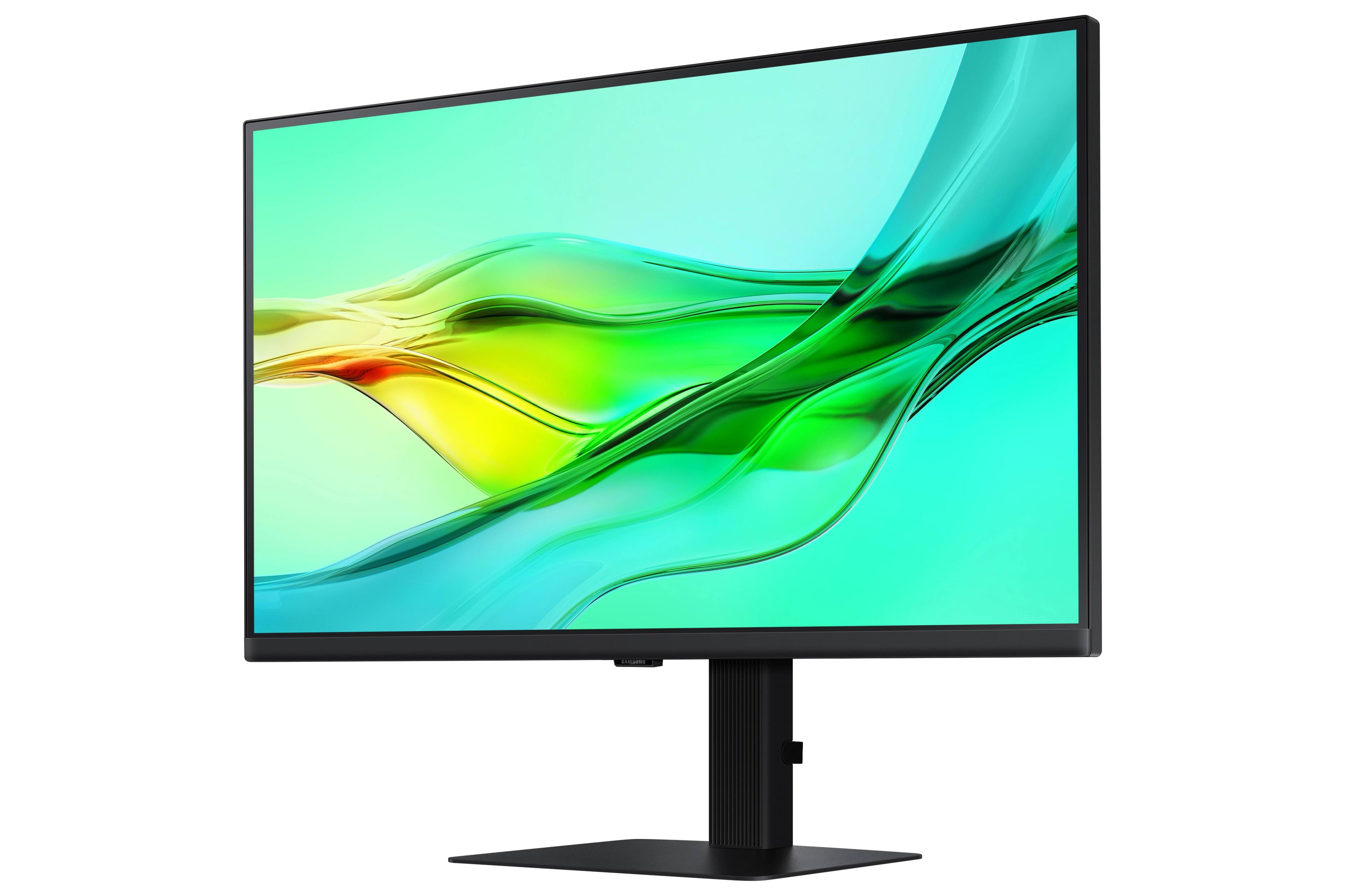 Back. Samsung - Samsung ViewFinity 27" S6 (S60D) QHD HDR10 Monitor with USB-C and Daisy Chain (HDMI, USB, DisplayPort) - Black.