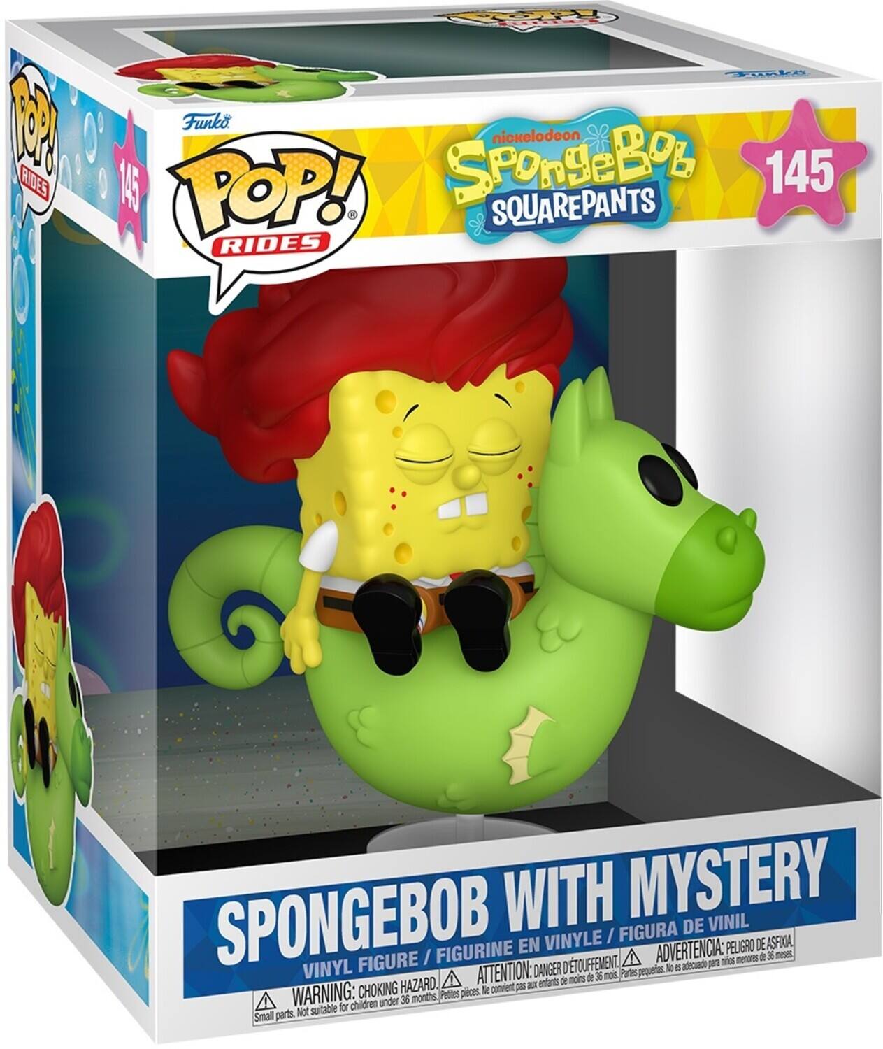 Re FRAke M Funko SPonSeBoB nickelodeon 145 RIDEE 145 POP! SQUAREPANTS RIDES SPONGEBOB WITH MYSTERY FIGURA DE VINIL VINYLE / FIGURINE EN VINYLE / FIGURA DE VINIL ADVERTENCIA: PELIGRO DE FIGURE / FIGURINE D'TOUFFEMENT para atos menores d 36 ne VINYL DANGER pequerias 1 B aduad HAZARD. A ATTENTION: a entants de mons de 36 not Partes CHOKING pices le convient  WARNING: for children under 36 months Pettes parts. Not suitable Small
