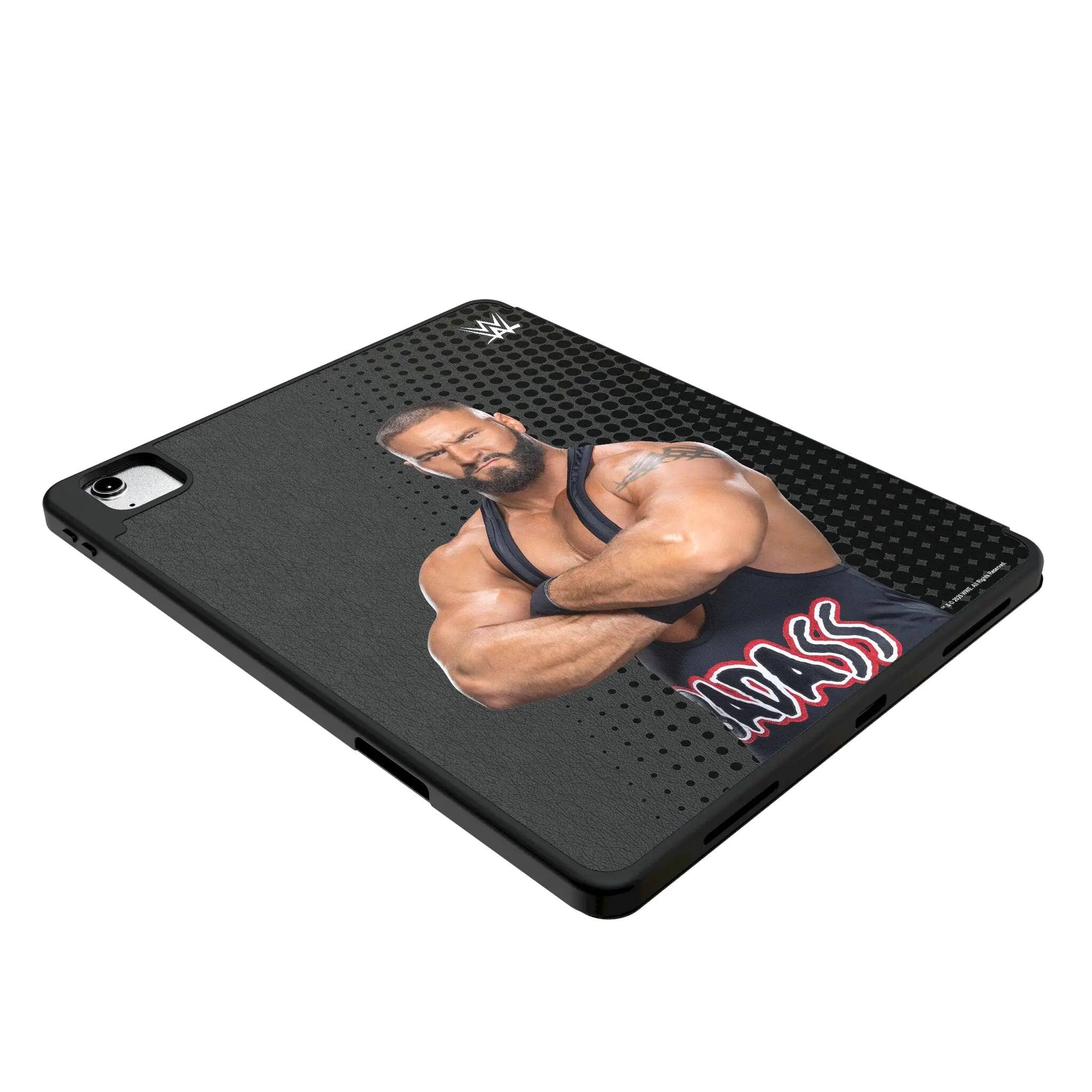 Left. Keyscaper - WWE Superstar Tablet Case for Apple iPad - Apple iPad Air 13in (M2/M3) - Bron Breakker.