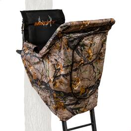 Muddy - The Skybox Deluxe 20' Hunting Ladderstand, Climbing Tree Stand w/Blind Kit - Black