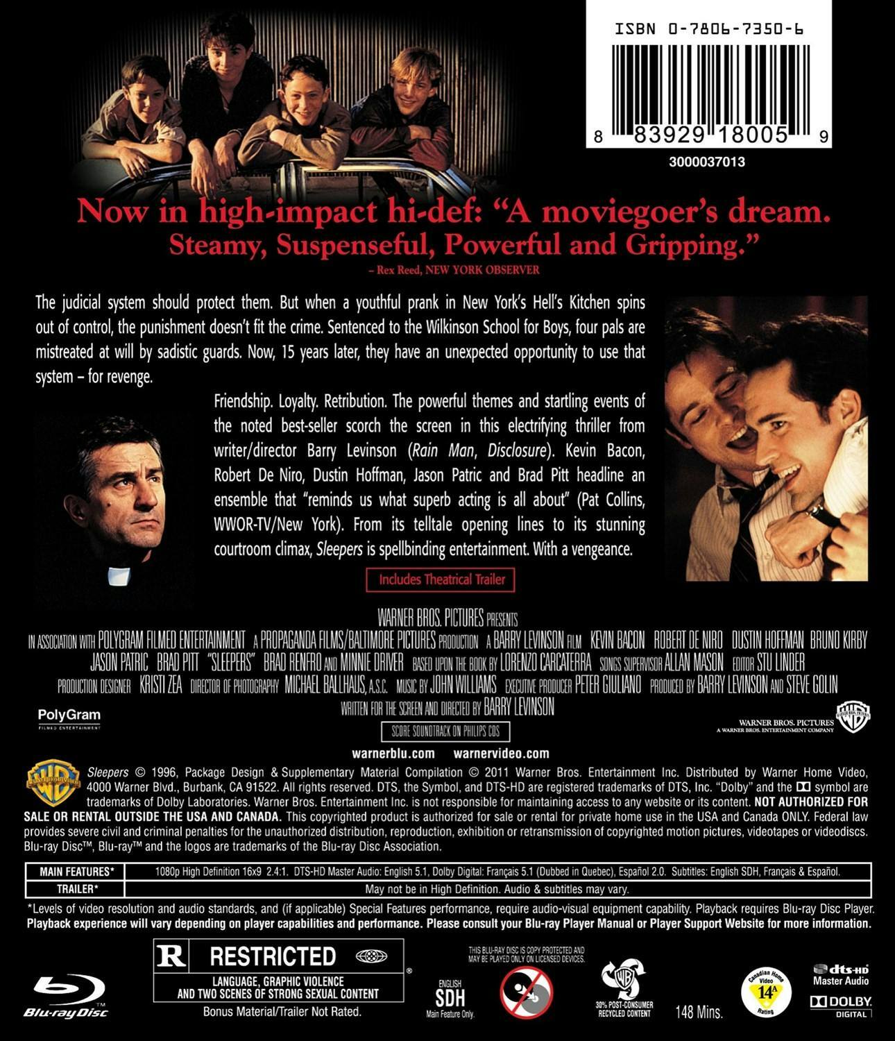 Back. Sleepers [Blu-ray].
