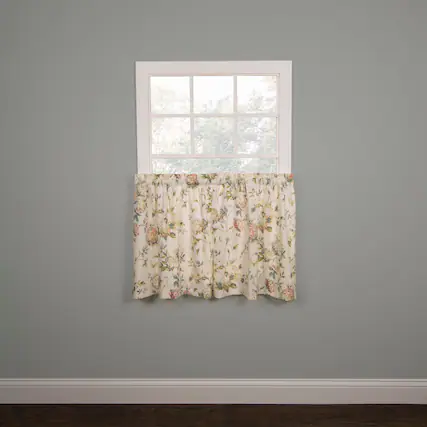 Front. Ellis Curtain - Abigail Hydrangea Printed Room Darkening Curtains - 2-Piece Rod Pocket Set - Multi.