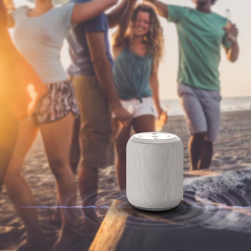 Alt View 1. Dazzed Corner - Bluetooth Speakers, Portable Wireless Speaker - Grey White.