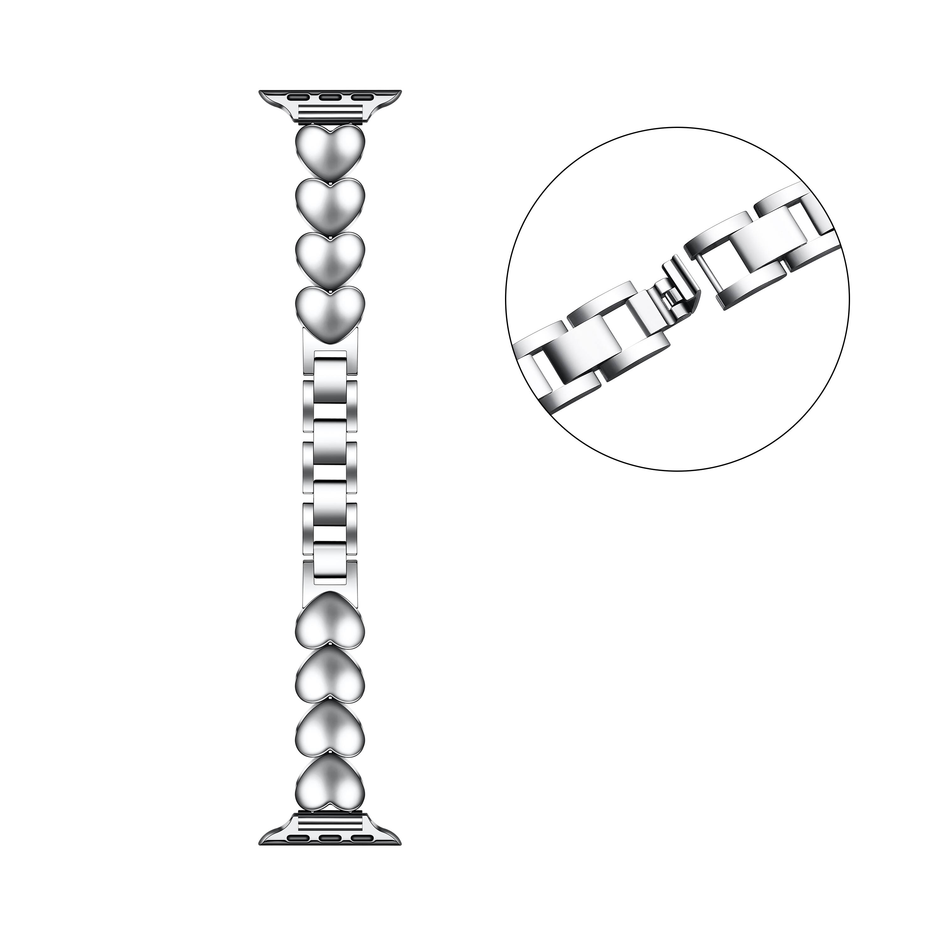 Alt View 1. Posh Tech - Aphrodite Band for Apple Watch - Silver.