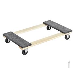 Ropilly - Heavy Duty Furniture Dolly with 1000 lb Load Capacity, 18 x 30 Inch Moving Cart for Heavy Furniture - Wood
