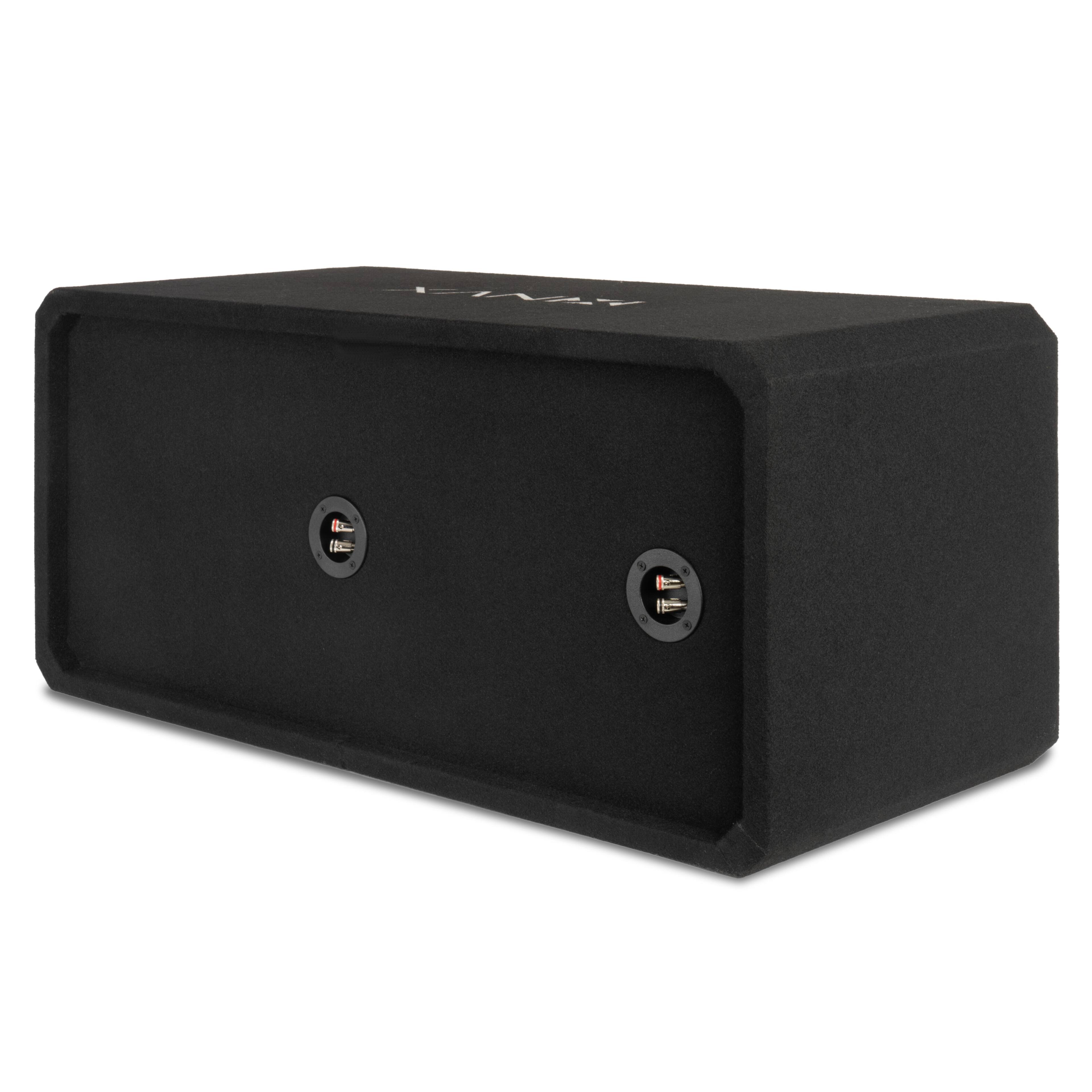 Alt View 4. NVX - NE122P Dual 12" Slot Ported 3/4" MDF Subwoofer Enclosure.