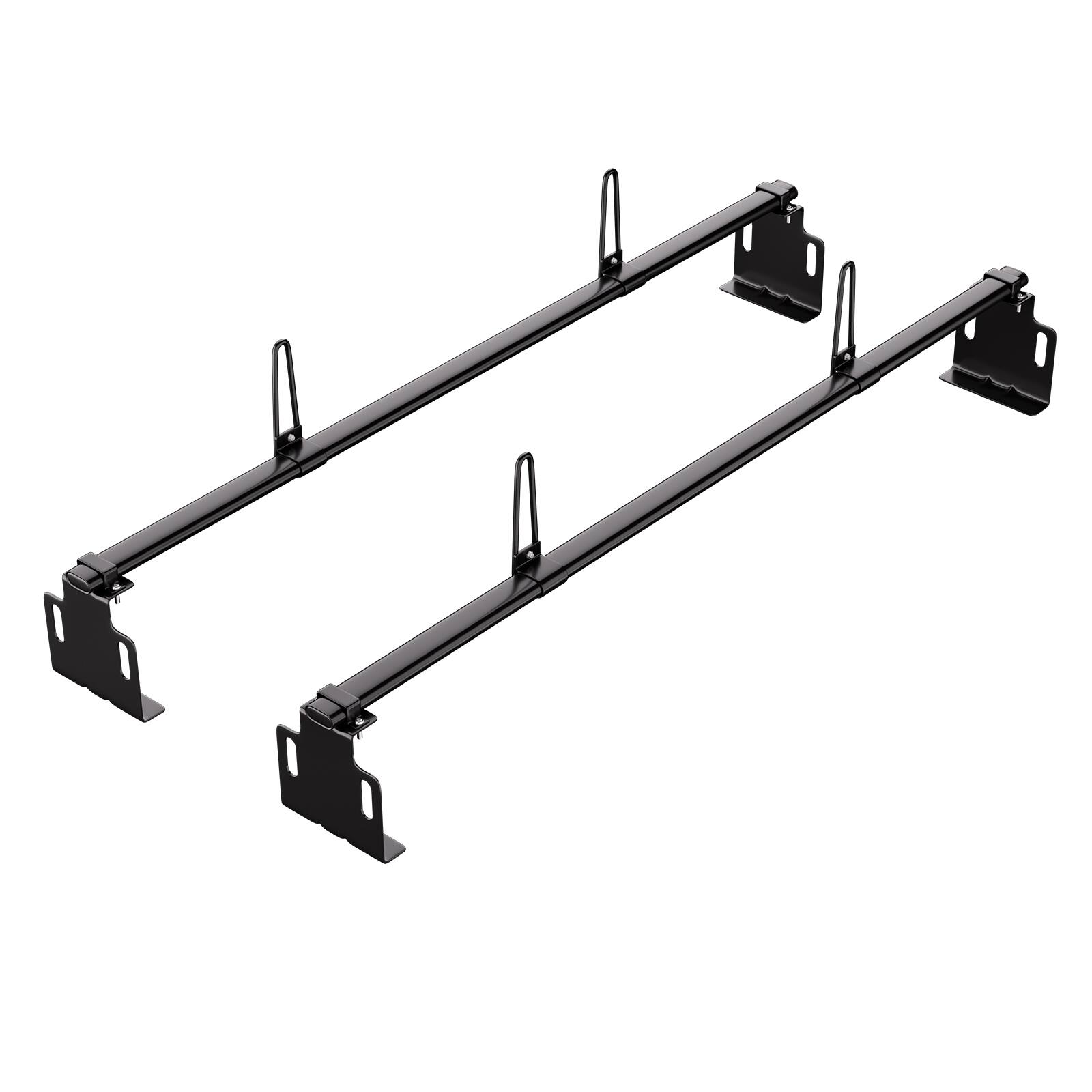 Alt View 5. VEVOR - Trailer Ladder Rack, 60" 2 Crossbars Ladder Roof Rack, Heavy-duty Steel Van Roof Ladder Rack, 500 lbs Capacity Van - Black.
