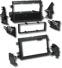 Angle. Metra - Dash Kit for Select 2004-2020 Ford Lincoln Mercury DIN DDIN - Black.