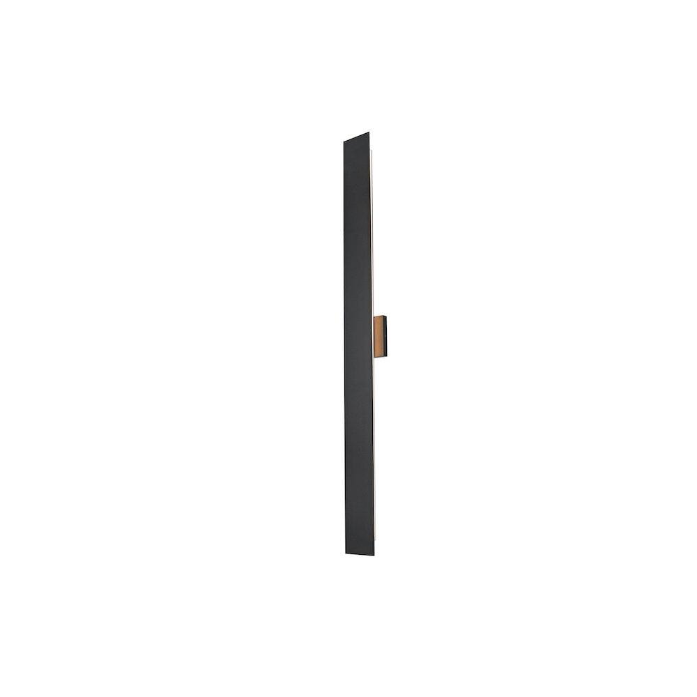 Left. Elegant Lighting - Waylen 4.5 x 48 inch Outdoor Wall Sconce in Black - Black.