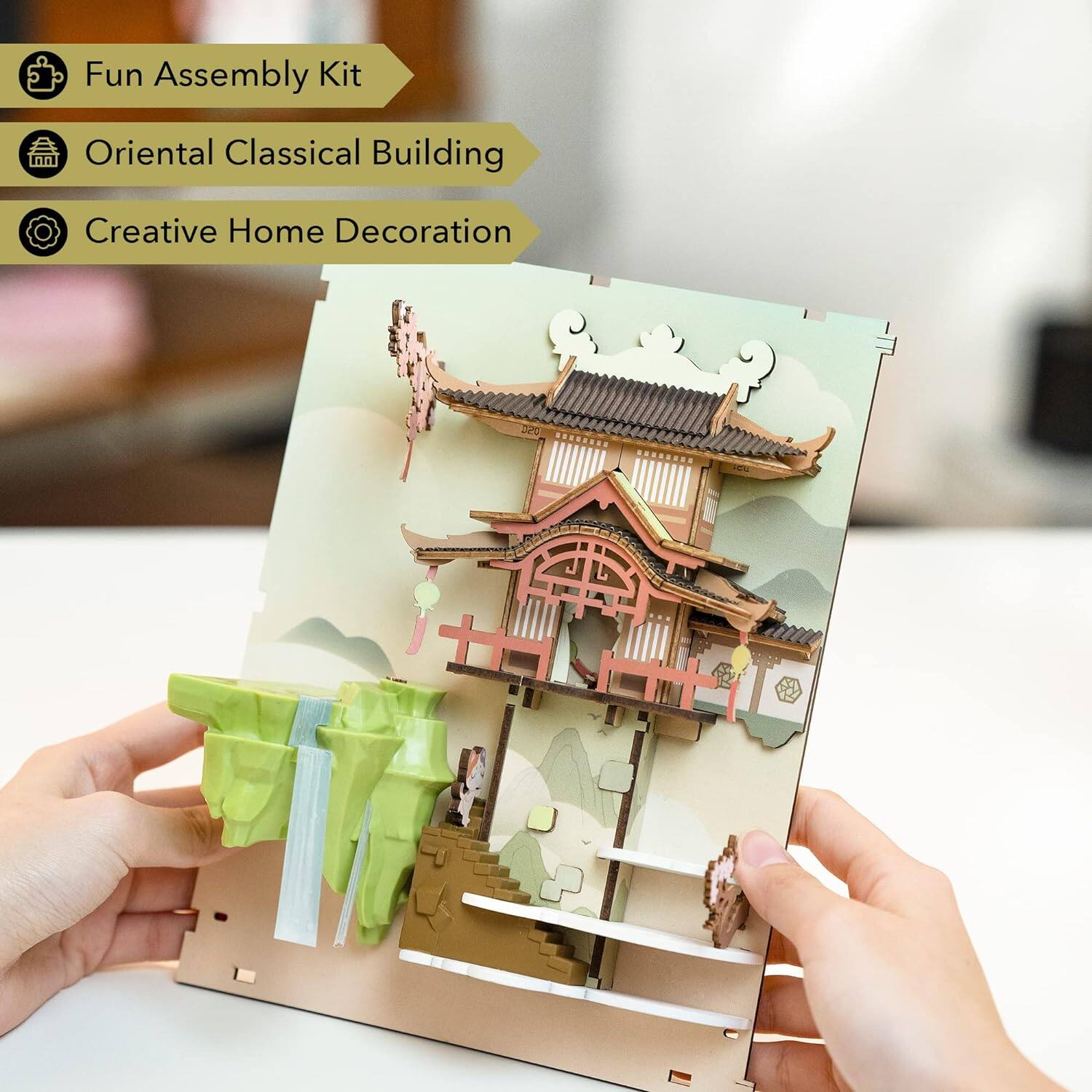 Fun Assembly Kit  
Oriental Classical Building  
Creative Home Decoration