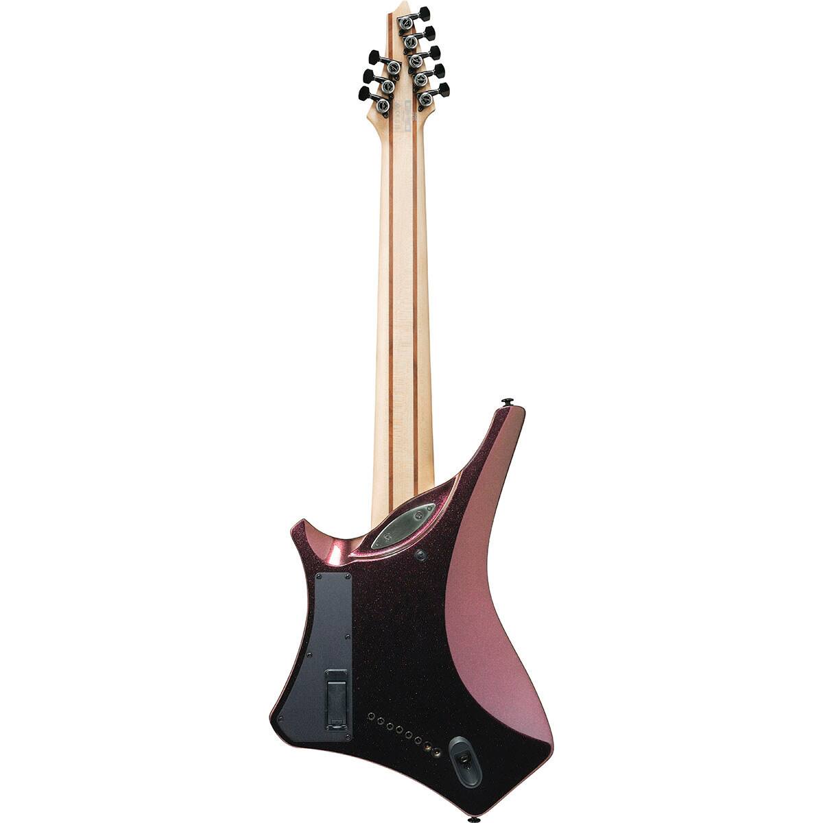Alt View 1. Ibanez - Ibanez Alpha Series A528 8-String Multi Scale Electric Guitar, Coral Mirage.