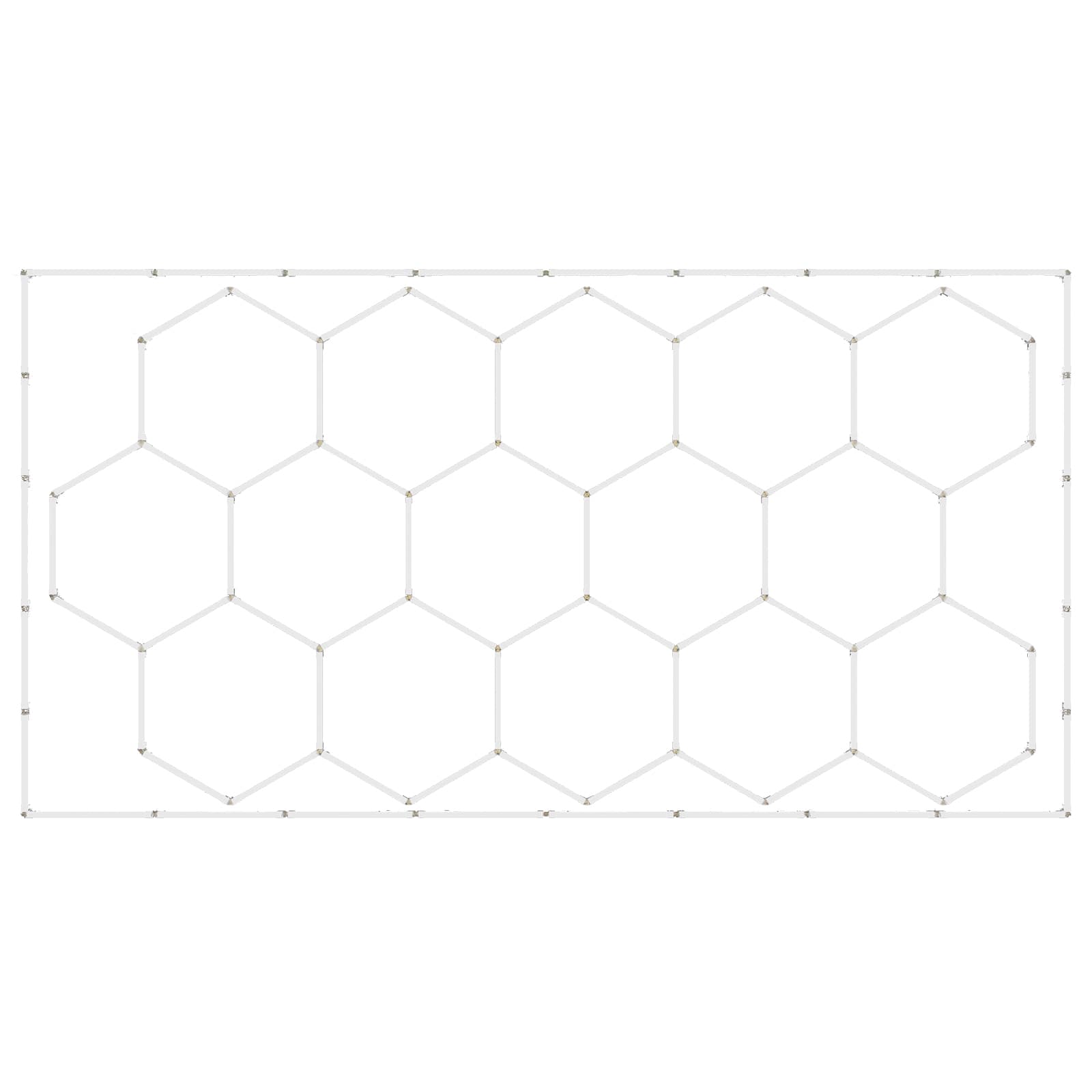 VEVOR - Hexagon Garage Lights, 66300LM, 6500K 15 Grid Systems Honeycomb Hexagonal Garage LED Lights - White