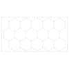 Front. VEVOR - Hexagon Garage Lights, 66300LM, 6500K 15 Grid Systems Honeycomb Hexagonal Garage LED Lights - White.