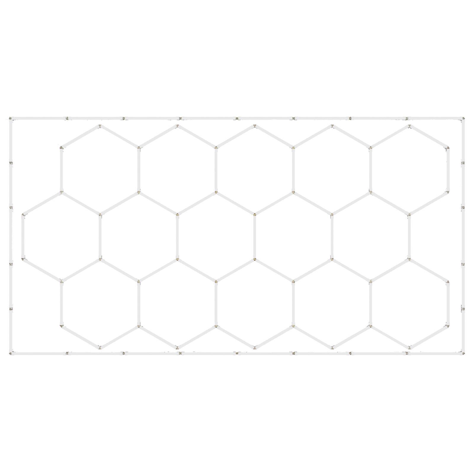 Front. VEVOR - Hexagon Garage Lights, 66300LM, 6500K 15 Grid Systems Honeycomb Hexagonal Garage LED Lights - White.