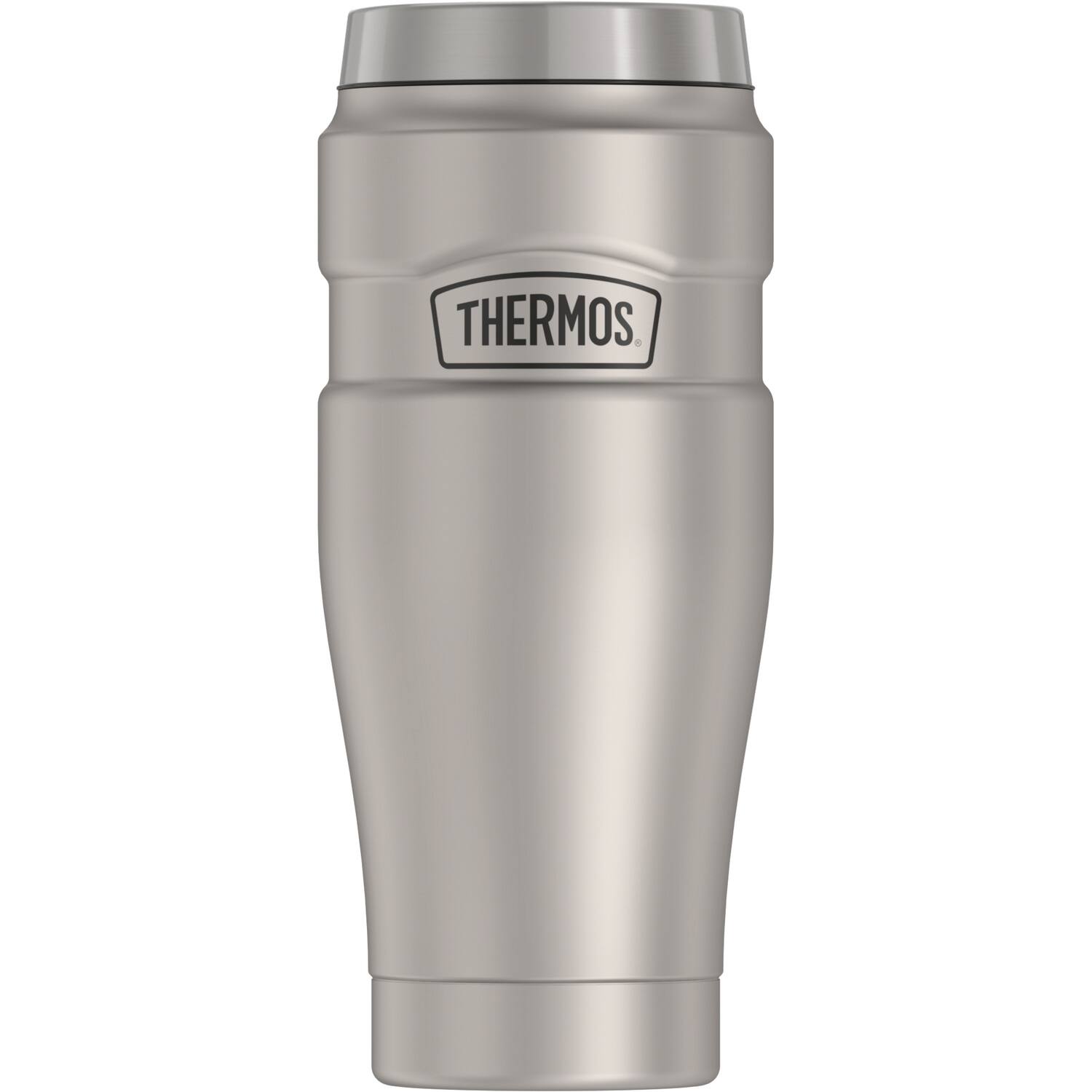 Alt View 7. Thermos - 16-Ounce Stainless King Vacuum-Insulated Stainless Steel Travel Tumbler - Matte Steel.