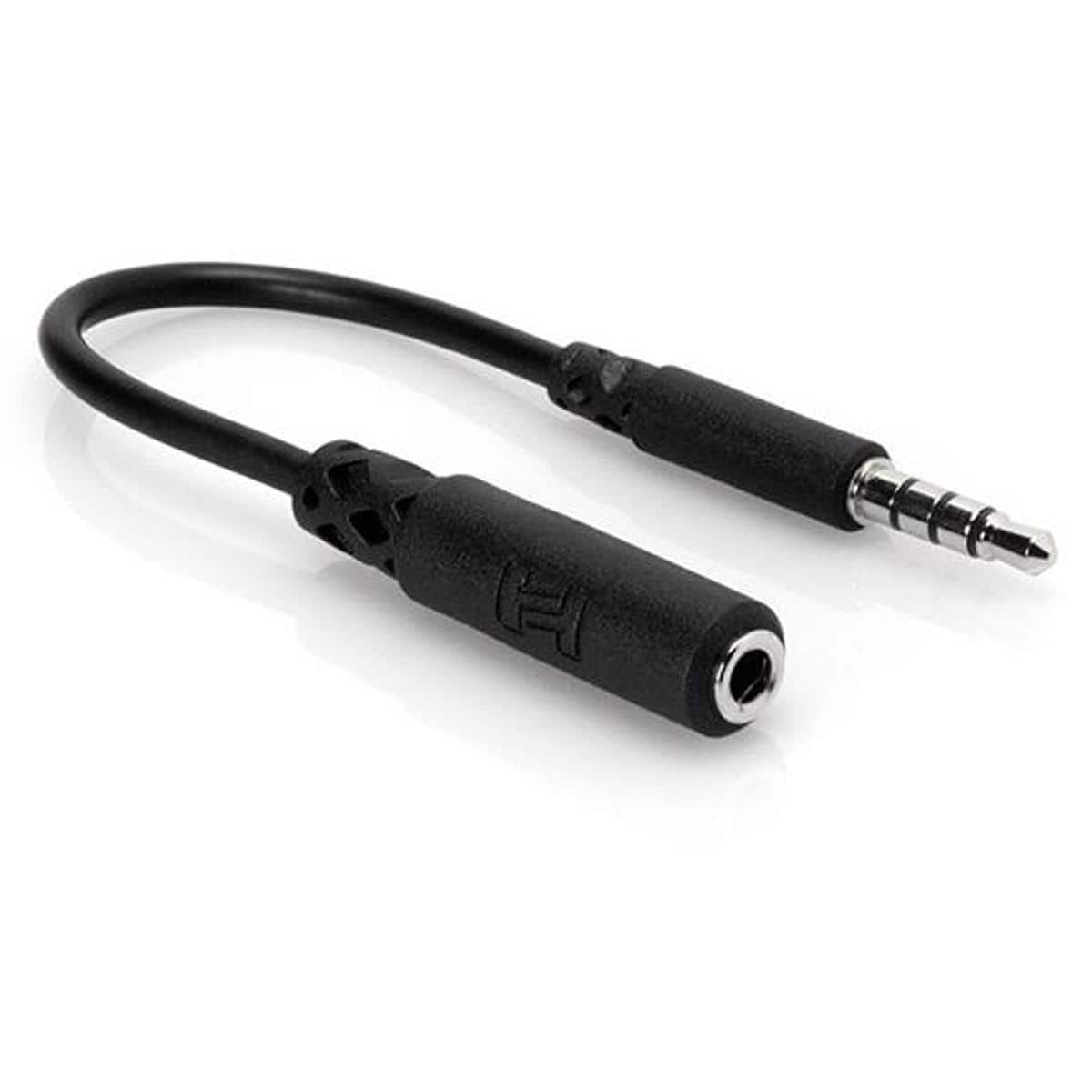 Hosa Technology - 3.5mm TRRS to Slim 3.5mm TRRS Slim Headphone Adaptor