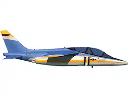 Lockheed Alpha Jet Aircraft VTX-TS Competition United States Navy Military Series 1/72 Diecast Model Airplane by Herpa - Multicolor