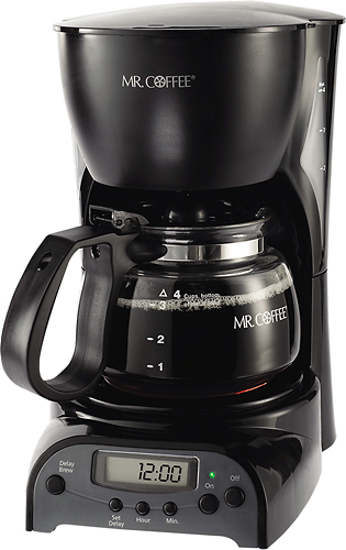 Mr. Coffee Simple Brew Coffee Maker, 4 Cup Coffee Machine