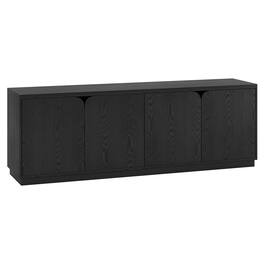 Hudson&Canal - Fitzroy Rectangular TV Stand for TV's up to 78" - Black Grain