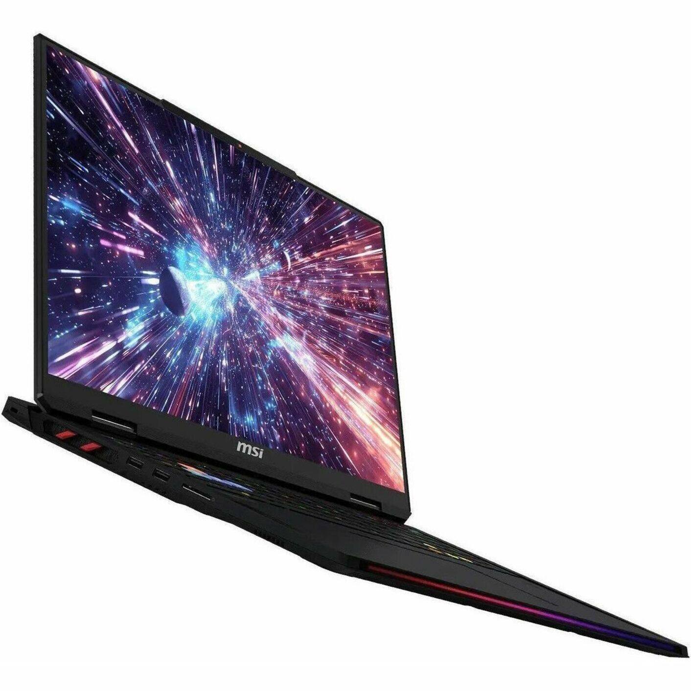 Alt View 26. MSI - 18" Gaming Laptop 3840 x 2400 () - AMD Ryzen 9 9955HX3D with 64GB Memory - GeForce RTX 5080 - 2 TB SSD - Core Black, Black.