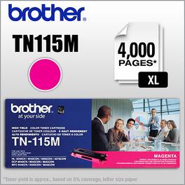 Brother - TN115M XL High-Yield Toner Cartridge - Magenta