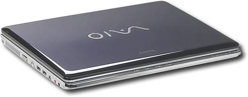 Front Standard. Sony - VAIO Laptop with Intel® Centrino® Duo - Indigo.