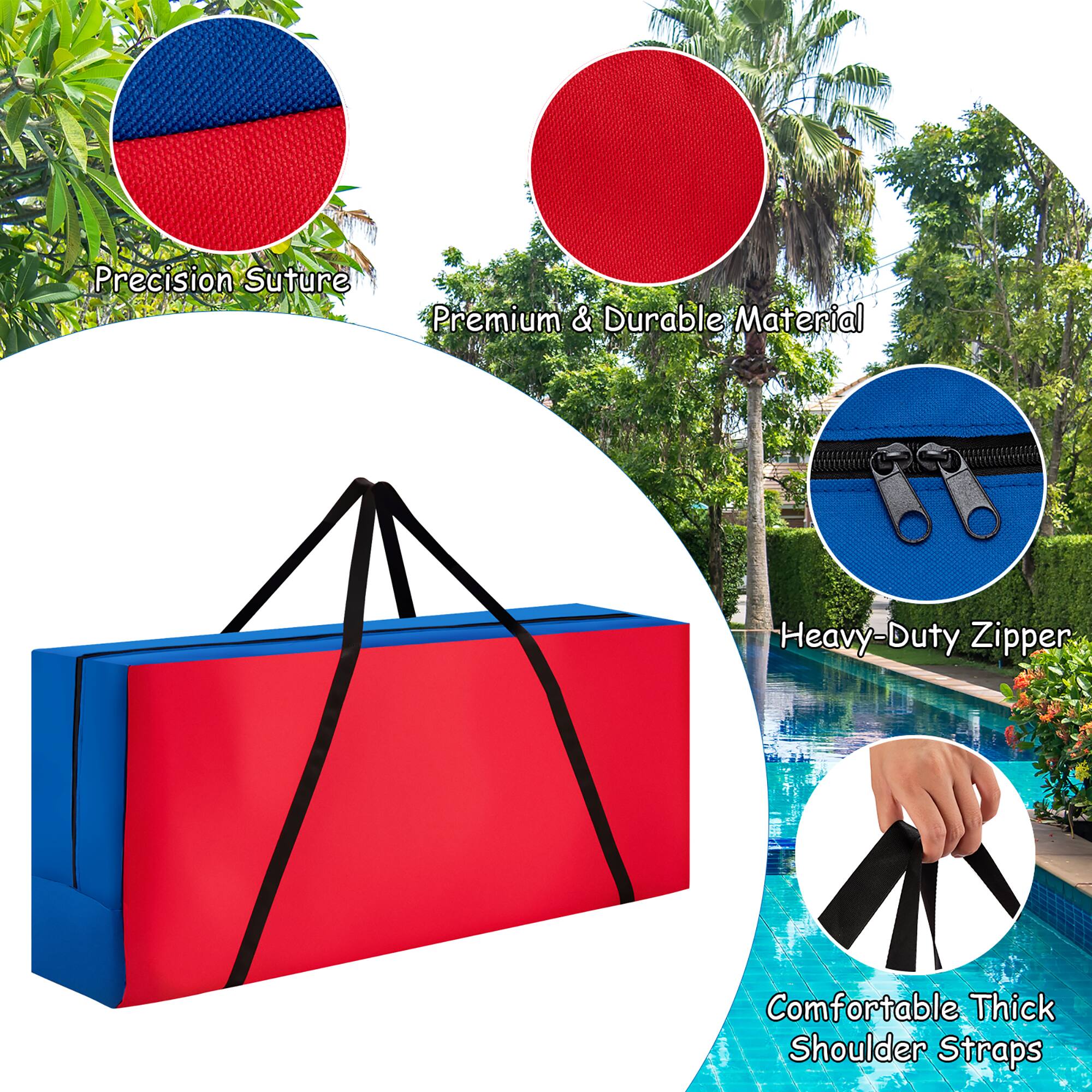 Precision Suture  
Premium & Durable Material  
Heavy-Duty Zipper  
Comfortable Thick Shoulder Straps
