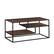 Left. Walker Edison - Modern Minimal Coffee Table with Floating Shelves - Dark Walnut.