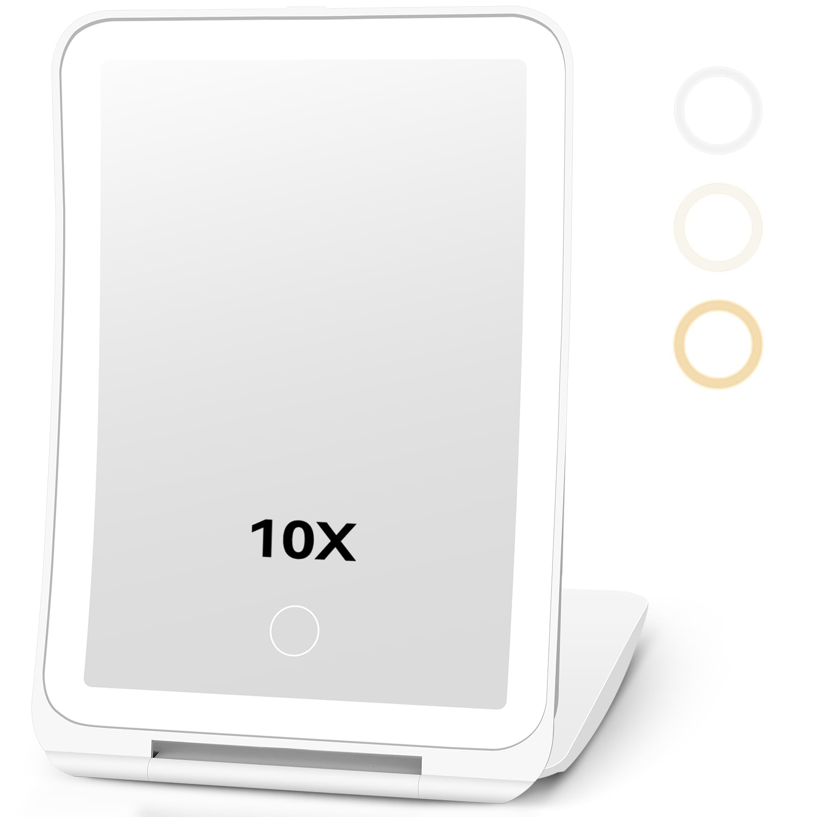 Pacoar Cade - Magnification Rechargeable Makeup Mirror For Travel With Color Lighting Touch Screen Vanity - Default