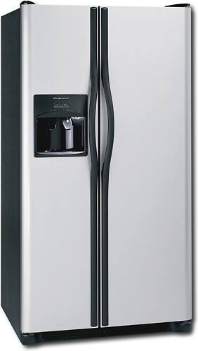 Angle Standard. Frigidaire - 26.0 Cu. Ft. Side-by-Side Refrigerator with Thru-the-Door Ice and Water - Stainless-Steel.