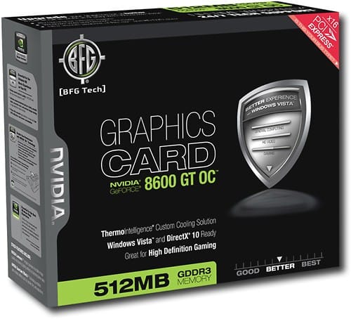 Geforce 8600 gt online windows 10