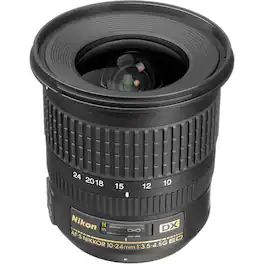 Nikon - 10-24mm f/3.5/4.5G ED-IF AF-S DX Autofocus Zoom Lens for Digital SLR Cameras (International Model) - Black