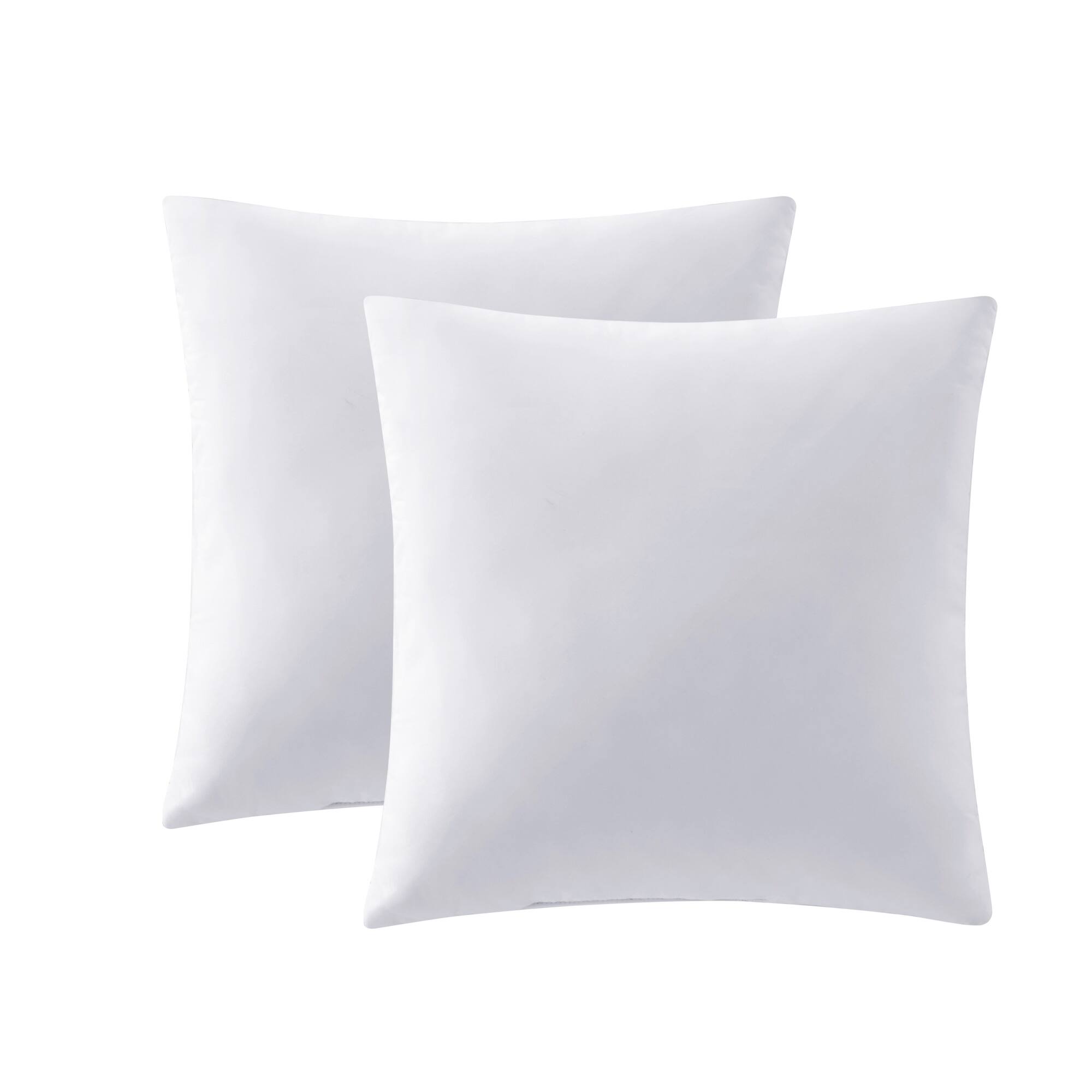 Left. Peace Nest - Peace Nest 2 Pack Throw Pillow Inserts Bed and Couch Decorative Pillows - White.