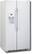 Angle Standard. GE - 25.4 Cu. Ft. Side-by-Side Refrigerator with Thru-the-Door Ice and Water - White.