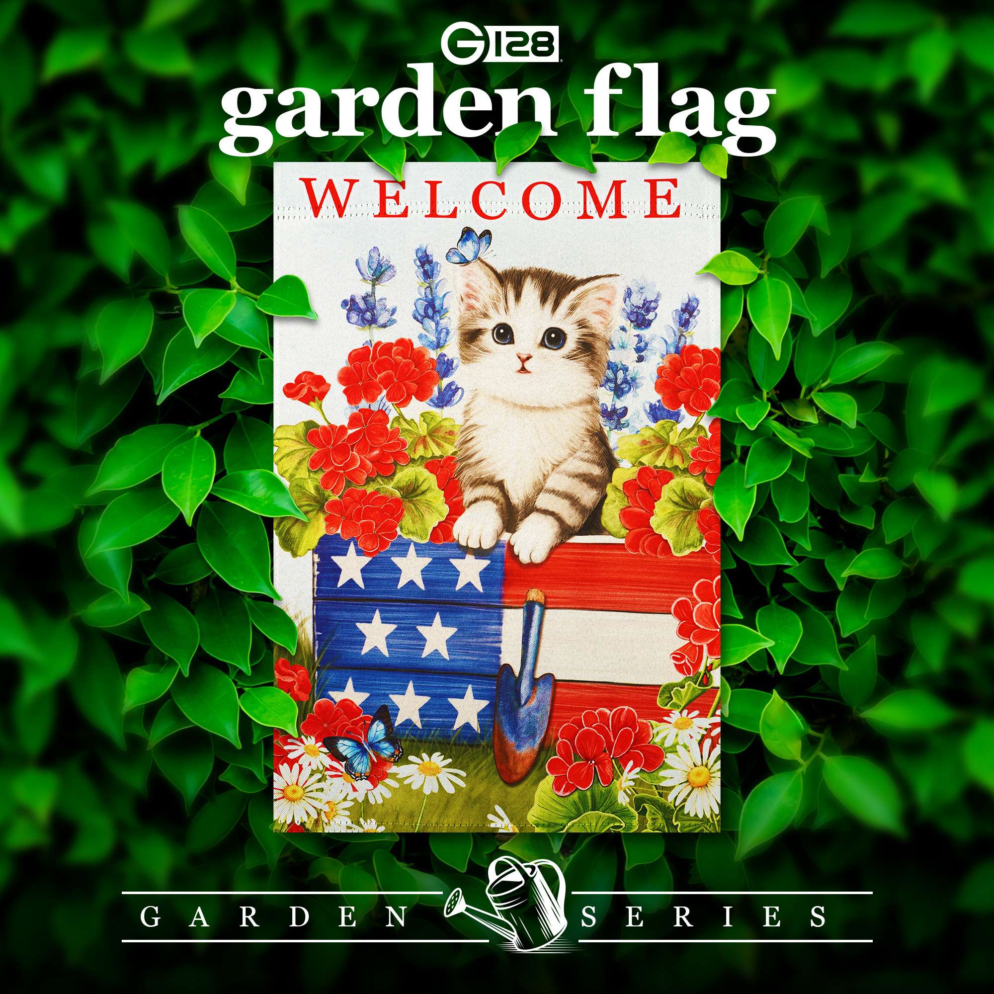 G 128 garden flag WELCOME GARDEN SERIES