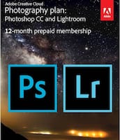 Adobe Creative Cloud Photography Plan (1-User) (1-Year Subscription) - Mac|Windows - Front_Zoom