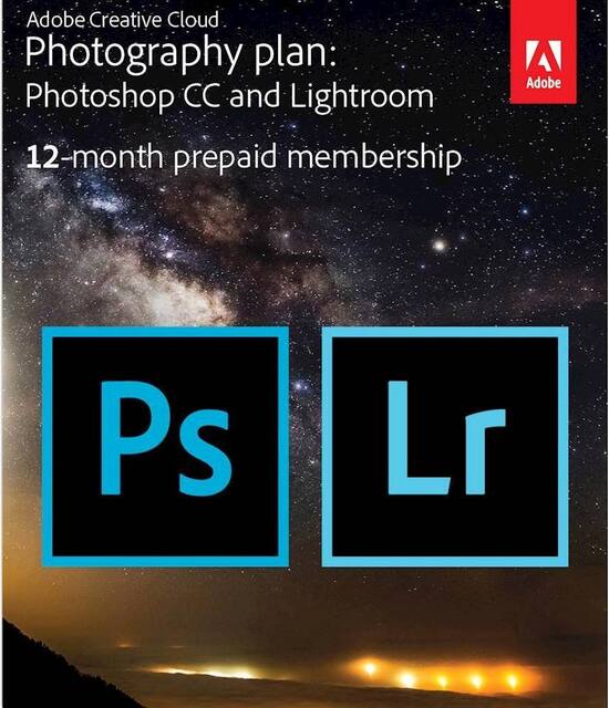 adobe creative cloud photography plan 1 user 1 year subscription mac windows