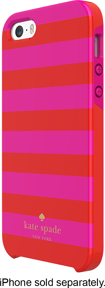 Best Buy: kate spade new york Candy Stripe Hybrid Hard Shell Case for  Apple® iPhone® SE, 5s and 5 Red/Pink KSIPH-004-CSRP