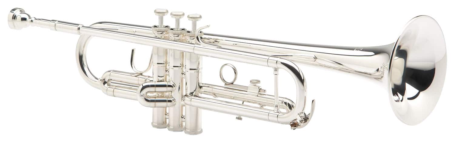 Front. Blessing - BTR-1460S Intermediate Trumpet - Silver.