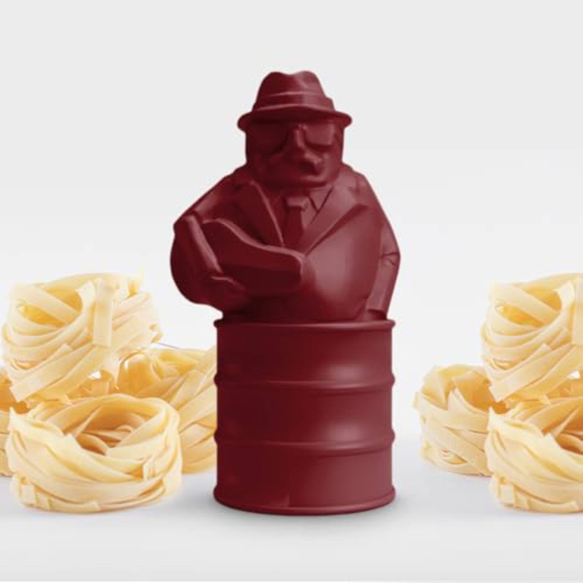 Back. BrainStream - BrainStream Pasta Timer, Floating Al Dente Singing Timer with Italian Melodies - Red.