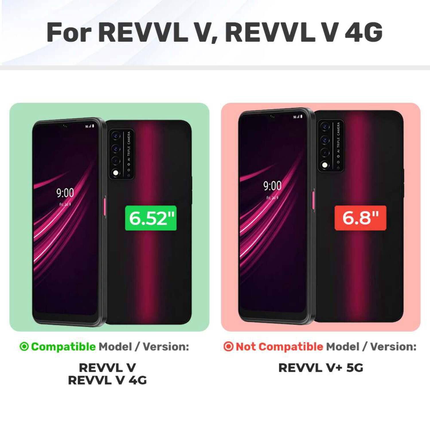 For REVVL V, REVVL V 4G

Compatible Model / Version: REVVL V, REVVL V 4G

Not Compatible Model / Version: REVVL V+ 5G