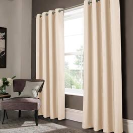 Olivia Gray - Lydia Matte Embossed One Blackout Panel - 52"x84" - beige