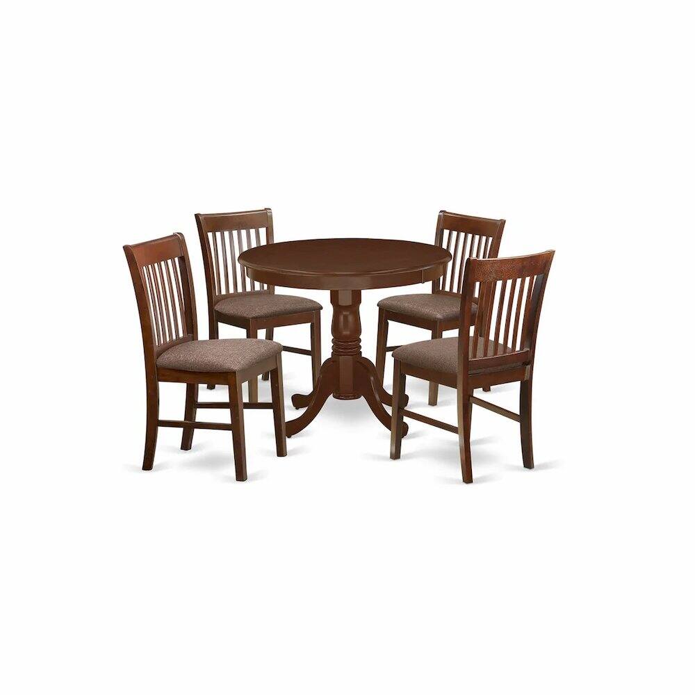Left. East West Furniture - Dining Room Set Mahogany - Mahogany.