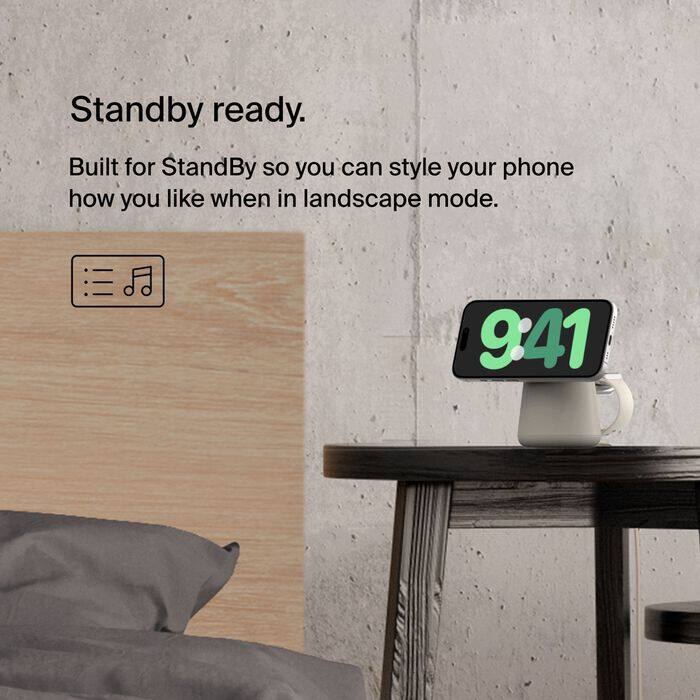 Standby ready.  
Built for StandBy so you can style your phone how you like when in landscape mode.  
9:41
