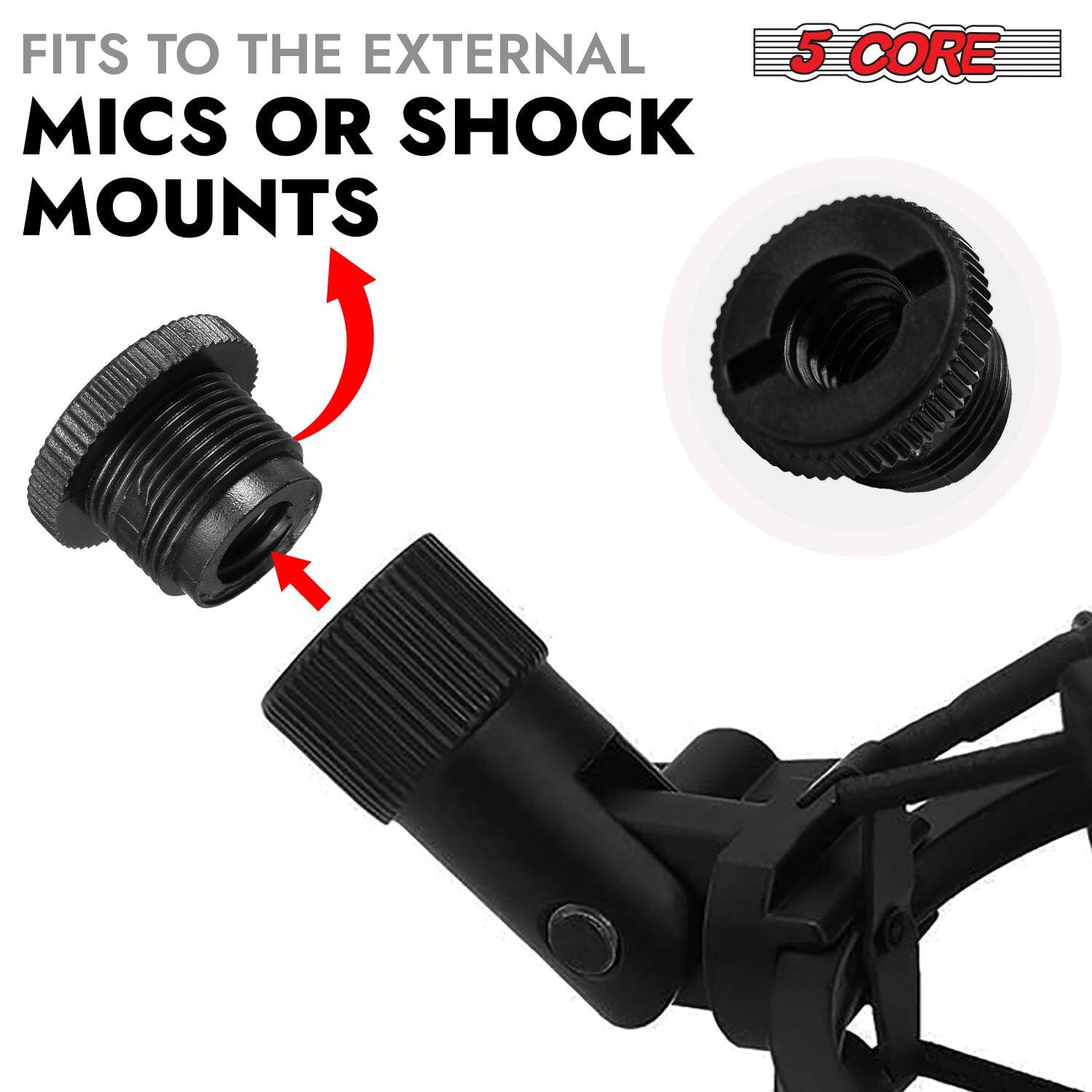 FITS TO THE EXTERNAL MICS OR SHOCK MOUNTS 5 CORE