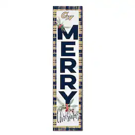 Jardine - George Washington University 12'' x 48'' Outdoor Merry Christmas Leaner - White